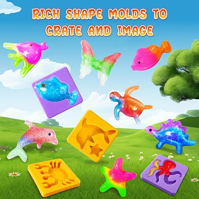 UNGLINGA Magic Water Elf Toy Kit for Kids - 8 Colors Toys Craft Creative Birthday Gifts for Boys Girls Age 5 6 7 8 9 10 11 12