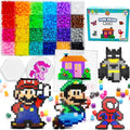 FUNZBO 5200 5mm Fuse Beads Kit - 24 Colors | 66 Patterns, Crafts Toys for Girls Ages 8-12, Arts and Crafts for Kids Ages 6-8, Gifts for Girls Boys Age 5 6 7 8 9 10 11 12 Year Old