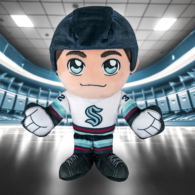 Bleacher Creatures Seattle Kraken Player 8" Kuricha Sitting Plush - Soft Chibi Inspired NHL Player