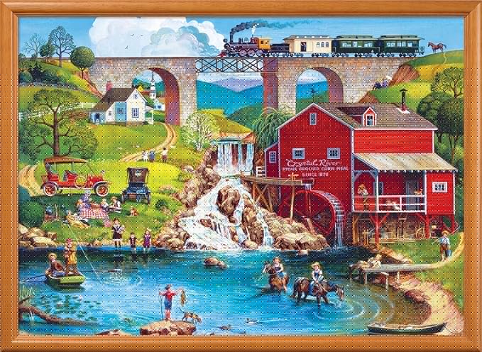 MasterPieces - 500 Piece Jigsaw Puzzle, Large EZ Grip Shapes, Labor Day, Fun for Adults, Seniors, Family, Kids, 19.25" x 26.75"