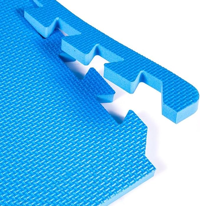 FlooringInc's Rainbow & Natural Harmony Playmat - Kid Safe Foam Floor Tiles with Removable Edges - 2'x2', 1/2" Thick (Rainbow, 24 Tile Pack)