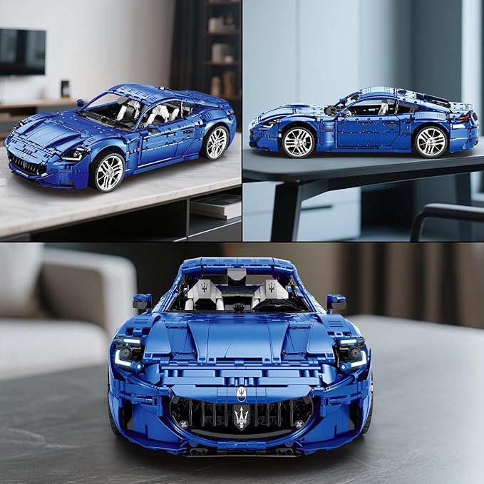 Reobrix Sports Car Building Blocks Set for Adults, 1:8 Vehicle Racing Car Toy Model Building Kit for Adult, 11010, Creative Gifts for Adults 14+ (5480PCS)