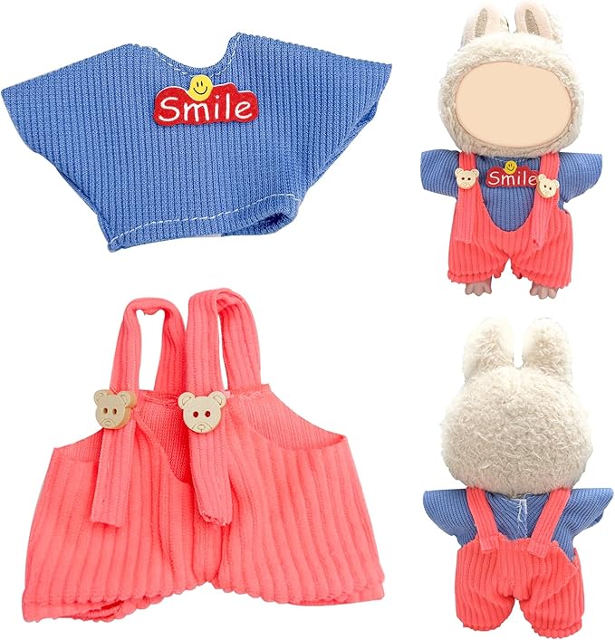 4 Pack—17 cm Doll Clothes Clothes for Doll Cute Accessories for Fashion Dolls Clothing Girl Chic Style Set Elegant Dress Accessories(No Dolls and Shoes) (Set 8)