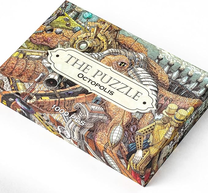 HUNGRY MINDS Octopolis 1000 Piece Jigsaw Puzzle for Adults - Challenging and Difficult Puzzle with Stunning Octopus Theme - Perfect for Expert Puzzle Enthusiasts - Brain-Teasing Gift