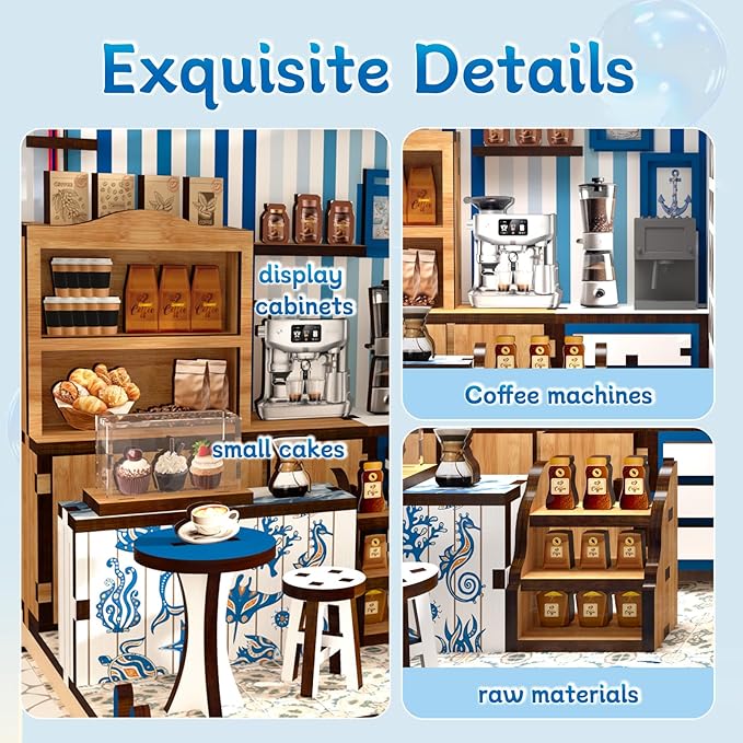 Book Nook Kit for Adults, 3D Wooden Miniature DIY House Craft Kit Book Nook Decor Bookshelf Insert Diorama Birthday Gift