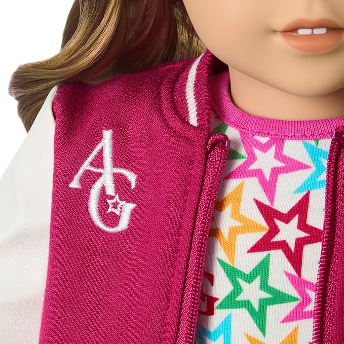 American Girl, Truly Me 18-inch Doll #118 with Brown Eyes, Wavy Dark-Brown Hair with Highlights, Tan Skin, for Ages 6+