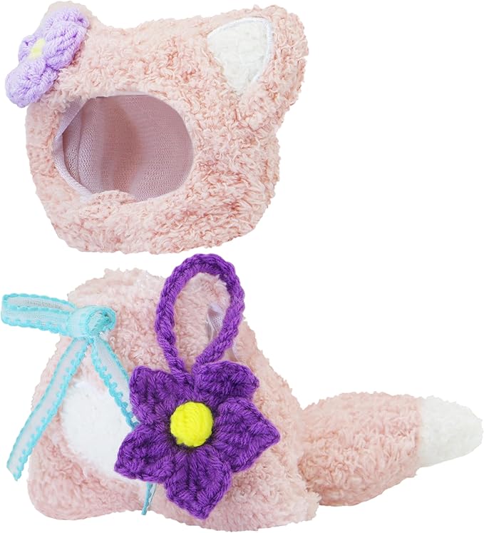 Cute Animal Fashion Set for 17cm Dolls, (Clothing Only, Doll Not Included) Clothing Accessories, Animal Camouflage Clothes, for Replacing Doll Clothes (Fox)