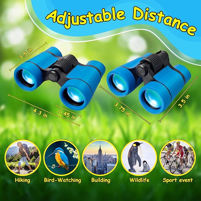 ESSENSON Binoculars for Kids Toys Gifts for Age 3-12 Years Old Boys Girls Kids Telescope Outdoor Toys for Sports and Outside Play, Bird Watching, Birthday Presents