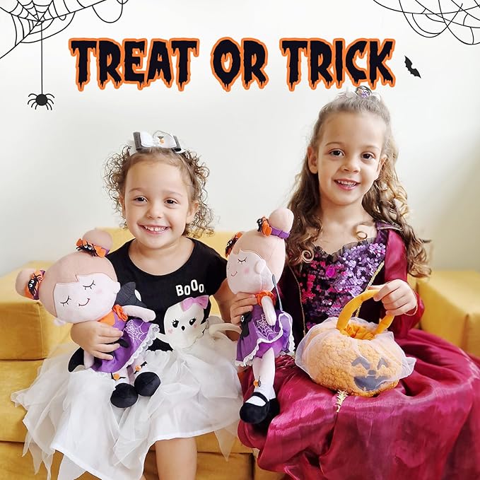 OUOZZZ Halloween Soft Baby Doll Toys for 1 Year Old Girl Gifts, Halloween Toy Decoration Party Gifts for 1 Year Old Girl 15"