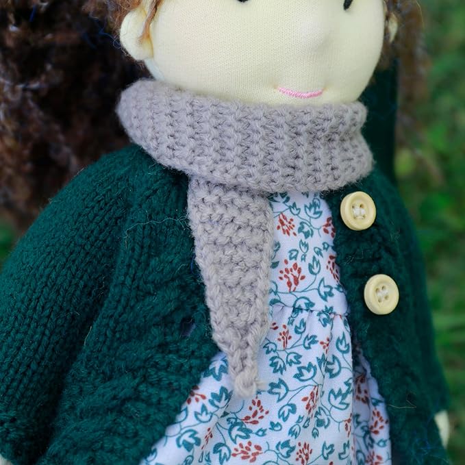 BlissfulPixie Handmade Waldorf Collect Rag Doll Birthday Present for Girl with Exquisite Box - Sophia 12"