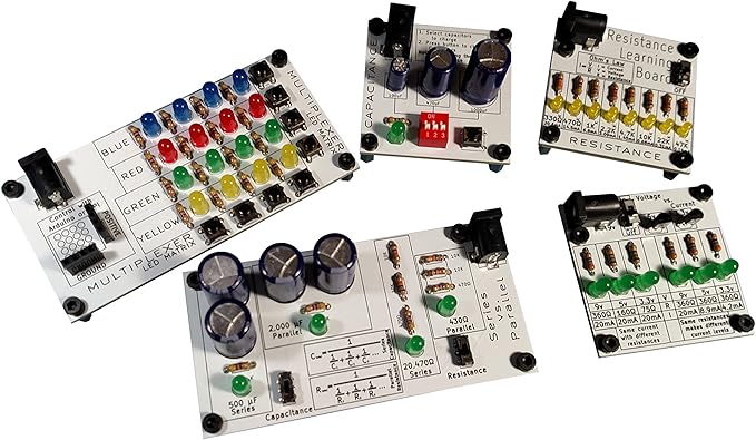 Learn to Solder | Electronics Learning Board: Capacitance | Practice Soldering & Learn Electronics