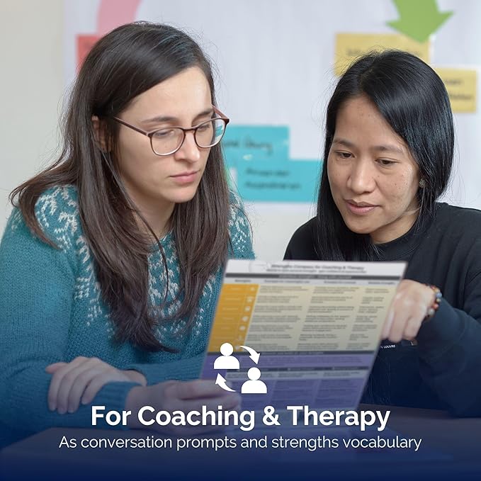 metaFox Strengths Compass - For Coaching, Therapy, Development and Positive Psychology - Use as Strengths Finder, Coaching Kit and Facilitation Resource
