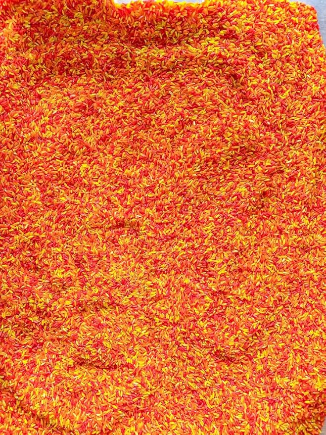 Sensory Bin Filler for Sensory Table - Colored Rice for Sensory Play (Fall)