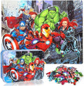 LELEMON Puzzles for Kids Ages 4-8,100 Piece Puzzles for Kids in a Metal Box, Educational Childrens Jigsaw Puzzles 100 Piece Puzzle Games Puzzle Toys for Girls and Boys