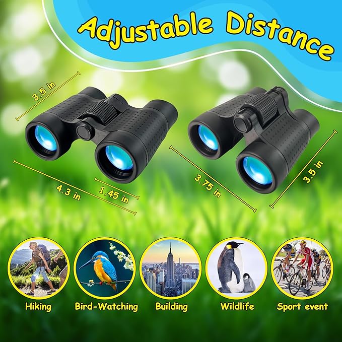 ESSENSON Binoculars for Kids Toys Gifts for Age 3-12 Years Old Boys Girls Kids Telescope Outdoor Toys for Sports and Outside Play, Bird Watching, Birthday Presents