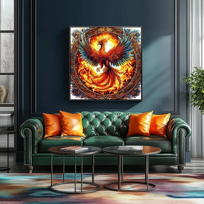 500 Piece Puzzles for Adults, Phoenix Rising Jigsaw Puzzles 500 Pieces, Difficult Challenging Unique Family Adults Puzzle, 20x20 Inch