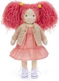 BlissfulPixie Waldorf Handmade Rag Doll - Personalized Collectors Plush for Kids Birthday Present With Beautiful Box-Caroline 12"