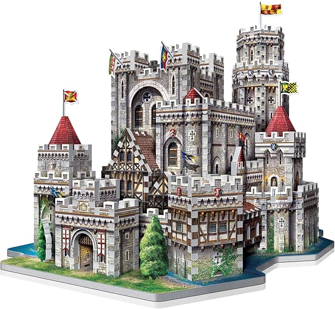 Wrebbit3D King Arthur's Camelot 3D Puzzle | 865 Jigsaw Puzzle Pieces | Castles and Cathedrals Collection