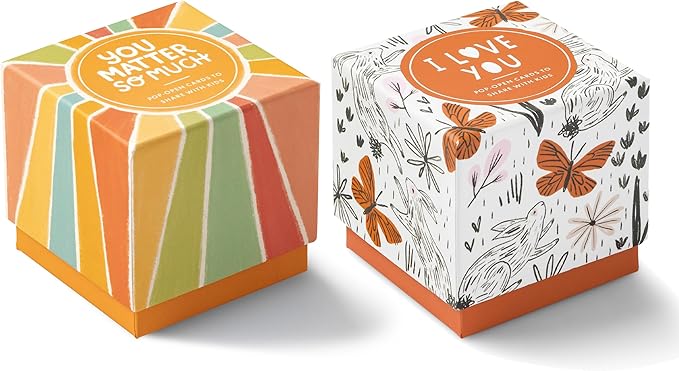 Compendium ThoughtFulls for Kids – 2-Pack of You Matter So Much, I Love You – 60 Pop-Open Cards to Share with Kids, Each with a Different Inspiring Message Inside