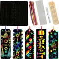 PEASUG Scratch Art, 40 Sets 5 Styles Scratch Art for Kids, Rainbow Scratch Paper Art Sets, Magic Black Scratch Off Paper Eid Bookmarks Gifts for Kids, DIY Art Craft Party Favors Easter Crafts