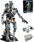 Mechanical Skeleton Robot Building Block Toy 692+Pieces Twistable Body and Poseable Design can be Driven by Hand or Motor Creative STEM Toy for Kids and Adults