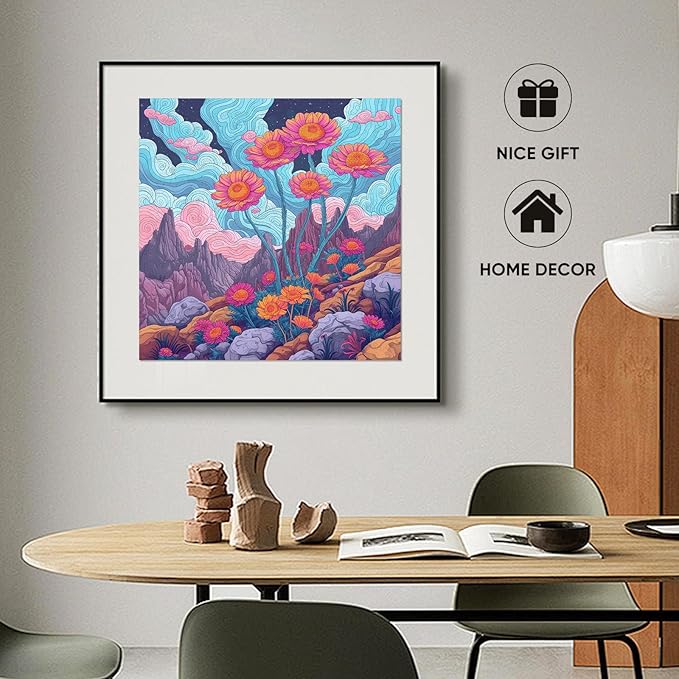 Wooden Jigsaw Puzzles-Hope Flower,200pcs,12.4x11.4in,Medium,Wooden Puzzles for Adults,Unique Shape Animal Adult Puzzles,Irregular Wood Puzzles Best Gift for Adults and Kids Family Gam