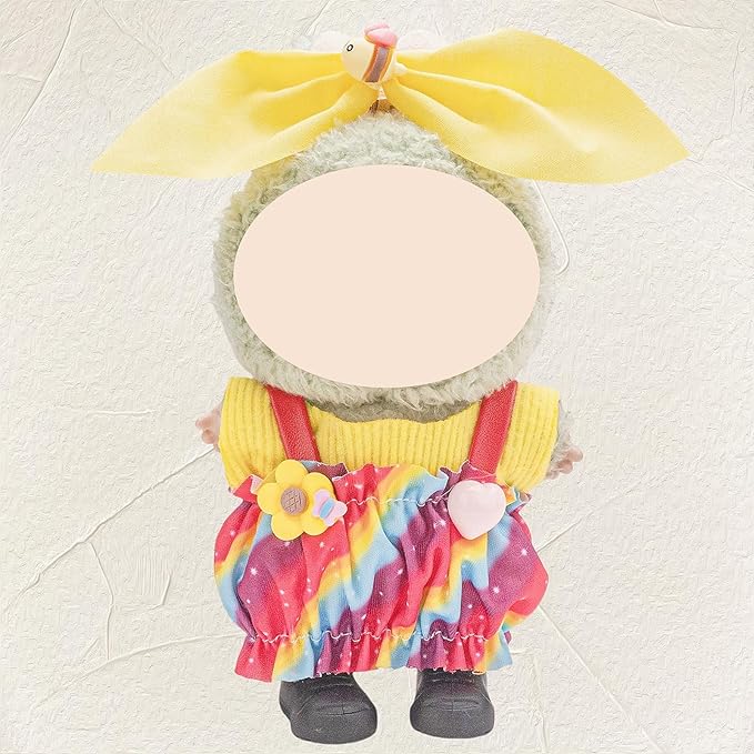 4 Pack—17cm Doll Clothes,Premium Doll Outfit with Accessories,Doll Princess Skirt,Cute Clothes Outfit for 17cm Dolls,End Dolls Fashion Clothing Set(No Dolls and Shoes) (Set 10)