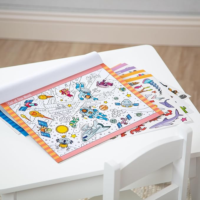 Melissa & Doug Seek and Find Sticker Pad – Adventure (400+ Stickers, 14 Scenes to Color) Search and Find Sticker Pads, Arts and Crafts Activity for Kids Ages 4+ - FSC-Certified Materials