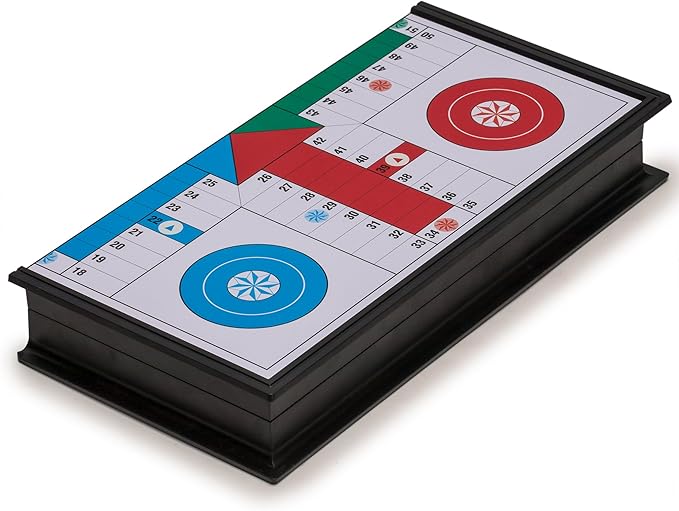Magnetic Ludo Travel Game Set – 9.8" Folding Board for Classic Portable Strategy Play – Yellow Mountain Imports