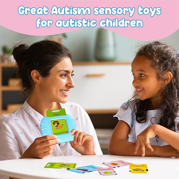 Toddler Toys Sight Words Talking Flash Cards for Ages 2 3 4 Boys and Girls, Autism Sensory Toy for Autistic Children, Learning Educational Montessori Speech Therapy Toys 224 Sight Words