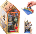 3D Denmark Book Nook Kit, Miniature Dollhouse Booknook Kit, Interactive Wooden Dollhouse kit, Bookshelf Decor Puzzle, Bookend Decor Kit for Adults and Teens