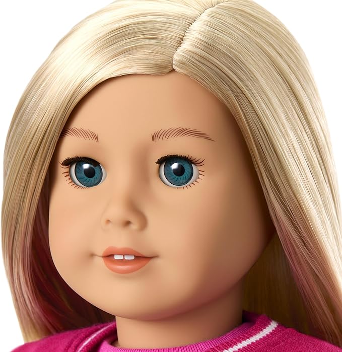 American Girl, Truly Me 18-inch Doll #100 with Dark-Blue Eyes, Straight Blonde Hair, Light-to-Medium Skin, for Ages 6+