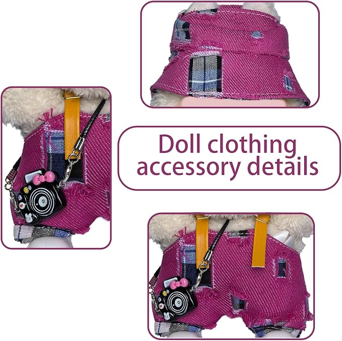 17cm Doll Clothes Set Fashion Doll Clohtes with Accessories of Doll Clothing Suitable for Various Outfits of Dolls (Style R)