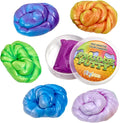 Playbees Color Changing Therapy Putty 6 Pack - Silly Mini Thinking Slime for Sensory Play, Educational Games, Fidget Toy 8-15 - Heat Sensitive Magical Color Shifts - Slime Favors 0.5 Oz