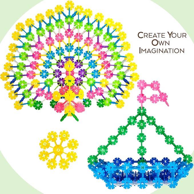 Smart Coins 500 Pieces Interlocking Discs Set, Kids STEM Toys, Kindergarten Classroom Must Haves