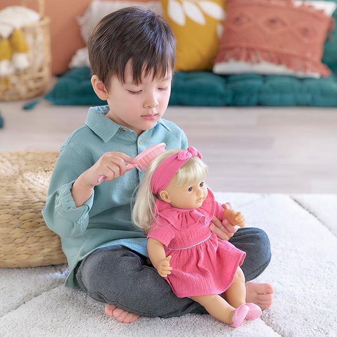 Corolle Jade - 14" Soft Baby Doll with Vanilla Scent, Pink Outfit & Sleeping Eyes for Girls Ages 18 Months+, Cute Reborn Realistic Baby Dolls for 2 Year Old Girls