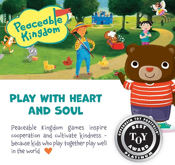 Peaceable Kingdom Where's Bear? The Hide and Find Stacking Block Game for 2 Year Olds