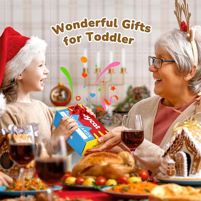 JoyCat Talking Flash Cards for Toddlers 3-5, 314 Words with Durable Thick Cards & Clear Audio, Easy to Slide in and Out, Speech Therapy Toys, Birthday Gifts for Boys Girls