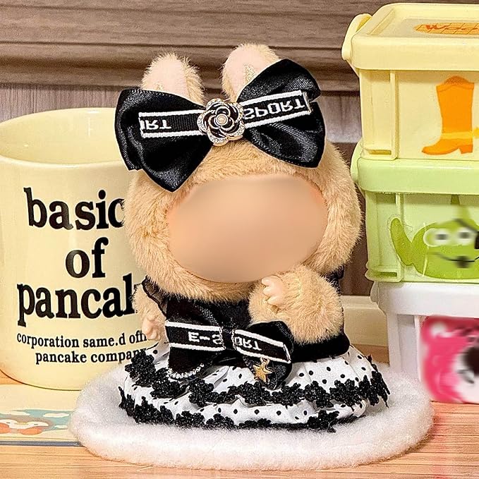 6 Sets Cute Clothes for 17cm Blind Box Doll (No Doll), Mini Fashion Outfit Dress Up Accessories