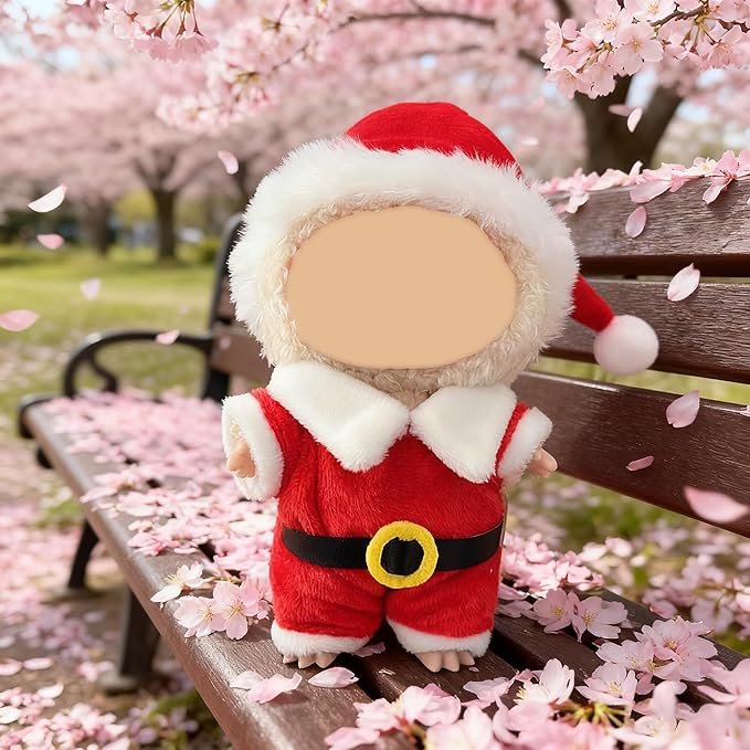 3 Pack Christmas Clothes for 17cm Doll (No Doll), Outfits for 15/17cm Dolls, Stylish Adorable Christmas Clothe Accessories