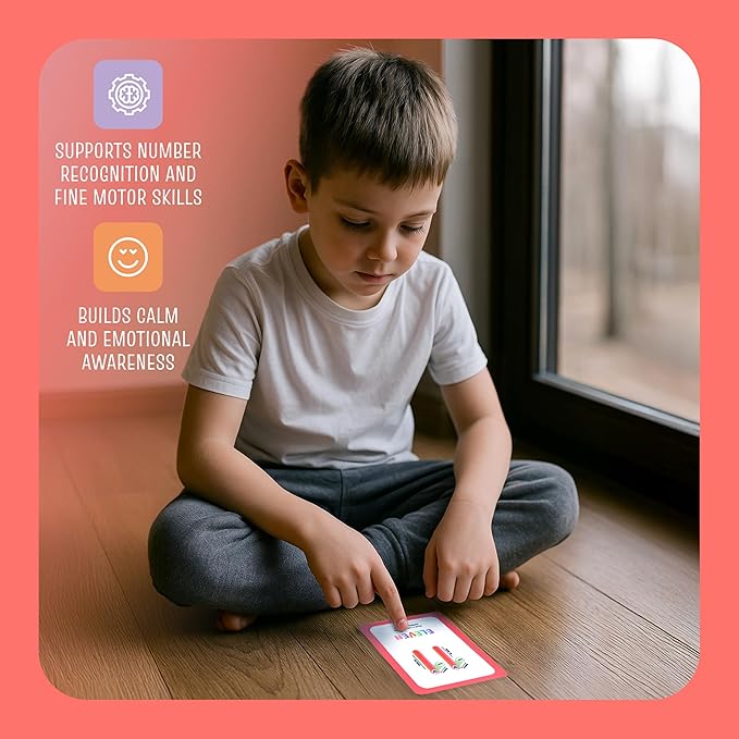 Breathing Exercise Cards for Kids -Anxiety Relief Calm Down Corner Kit- Calm Down Corner Supplies