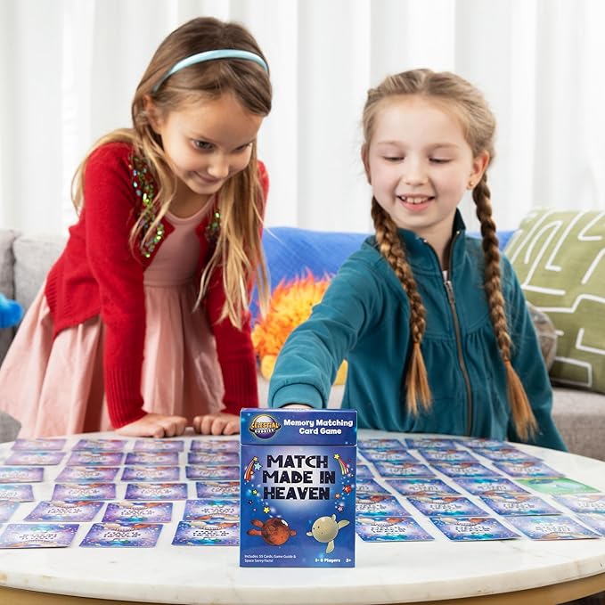 Celestial Buddies Match Made in Heaven Card Game | Space-Themed Multi-Level Matching - Fun Educational Games for 1-6 Players, Kids Ages 3+ | STEM Learning, Planets, & Space Exploration