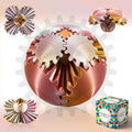 Gear Ball-3D Printed Gear Sphere,3D Printed Spin Ball Cube Fidget Toy,The Steampunk Whirling Wonder Fidget Ball Toy
