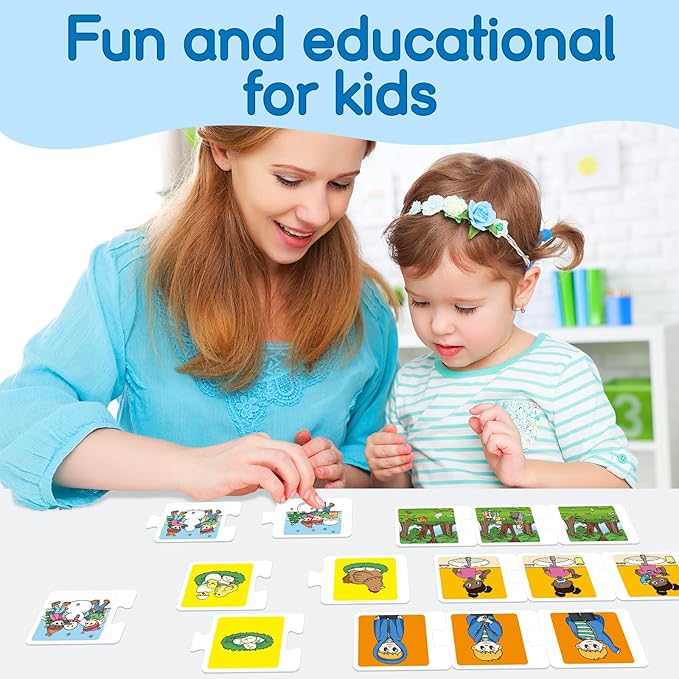 Sequencing Puzzle Cards,Sequence Game for Kids,Toddler Puzzle,Speech Therapy Toy,Autism Learning Materials,Storytelling,Social Skill,Sentence Building,Learning Activities for 3 4 5 6 Year Old
