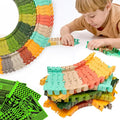 Extra 72 Track Pieces & 3 Glow Sticker Sheets Pack – Expand Your Racetrack Fun! Build Bigger, Race Faster, and Shine Brighter!