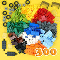 320-Piece Building Blocks Set, Creative Classic Bulk Bricks Toy, Wheels and Axle Car Accessories, Compatible with All Major Brands