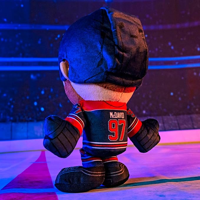 Bleacher Creatures Edmonton Oilers Connor McDavid 8" Kuricha Plush - Soft Chibi Inspired NHL Superstar