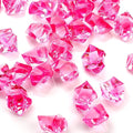 TeeLiy 150 PCS Acrylic Fushsia Crushed Ice Rock Crystals Treasure Gem Plastic Fake Ice for Vase Fillers Decoration, Table Scatters, Event, Wedding, Arts & Crafts, Home Birthday Decoration
