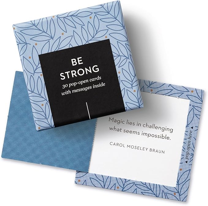 Compendium ThoughtFulls Pop-Open Cards — 2-Pack of Be Strong, Hope — 60 Pop-Open Cards, Each with a Different Message Inside