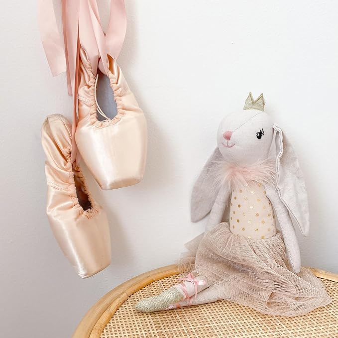 MON AMI Bijoux The Bunny Princess Ballerina Stuffed Doll – 15”, Soft Plush Animal Doll, Use as Toy or Room Decor, for Kids of All Ages